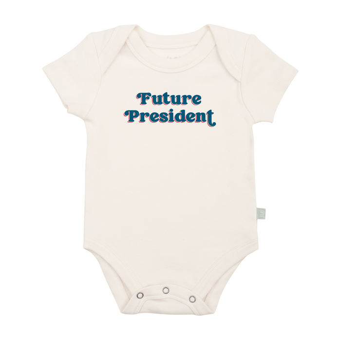 graphic bodysuit | future president by Finn + Emma