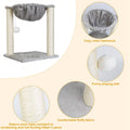 Fuzzy Kitten Scratching Post with Hammock by DailySale