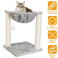 Fuzzy Kitten Scratching Post with Hammock by DailySale