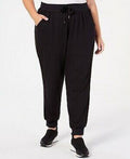 Ideology Womens Plus Velvet Sides Athletic Jogger Sweatpants by Vanessa Jane
