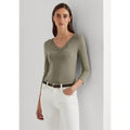 Lauren Ralph Lauren Womens Lace-Trim Stretch Cotton Top, Size XL by Vanessa Jane