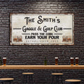 Gaggle & Gulp Club Sign by Tailored Canvases