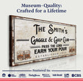 Gaggle & Gulp Club Sign by Tailored Canvases
