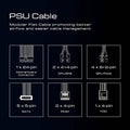 GAMDIAS RGB Gaming PC Power Supply 750W 750 Watt PSU Kratos M1-750B (Refurbished) by DailySale