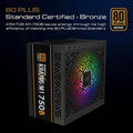 GAMDIAS RGB Gaming PC Power Supply 750W 750 Watt PSU Kratos M1-750B (Refurbished) by DailySale
