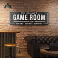 Game Room Dark Wood Sign by Tailored Canvases