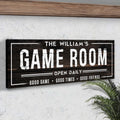 Game Room Dark Wood Sign by Tailored Canvases