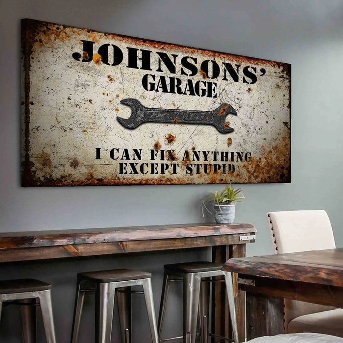 Garage Sign by Tailored Canvases