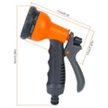 Garden Hose Nozzle Water Spray Gun 8 Adjustable Patterns by DailySale