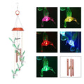 Garden Patio Yard Waterproof Solar Hummingbird Wind Chimes by DailySale