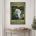 Gardening Because Murder Is Wrong Sign by Tailored Canvases