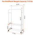 Garment Hanging Rack Clothing Rail Organizer by DailySale