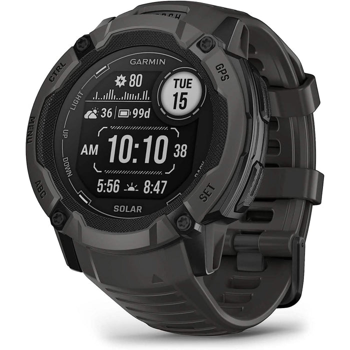 Garmin Instinct 2X Solar Rugged GPS Smartwatch (Refurbished) by DailySale