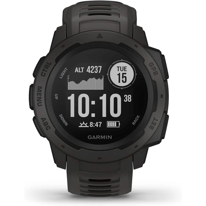 Garmin Instinct, Rugged Outdoor Watch with GPS (Refurbished) by DailySale