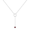 Garnet Drop Necklace