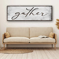 Gather Grunge Sign by Tailored Canvases