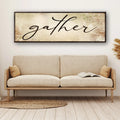 Gather Grunge Sign by Tailored Canvases