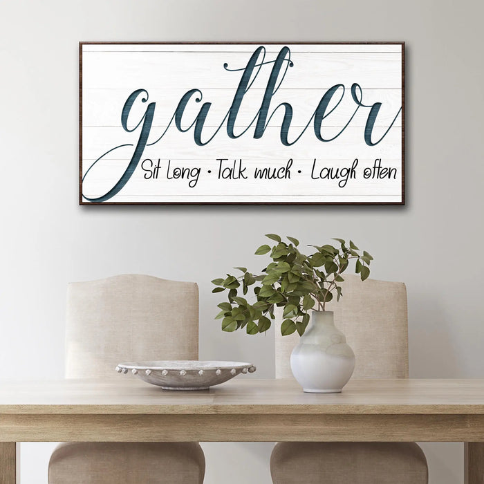 Gather Sign V by Tailored Canvases