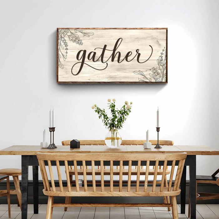 Gather Sign VIII by Tailored Canvases