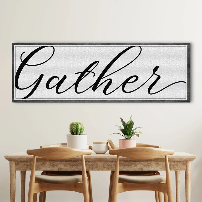 Gather Sign X by Tailored Canvases