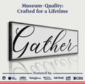 Gather Sign X by Tailored Canvases