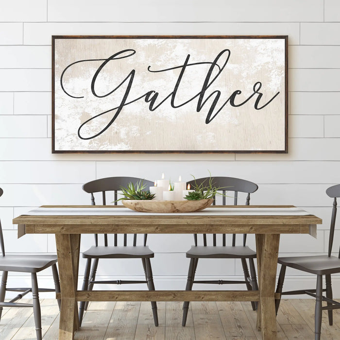 Gather Sign XII by Tailored Canvases