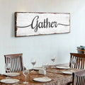 Gather Wall Art Sign by Tailored Canvases