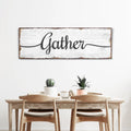 Gather Wall Art Sign by Tailored Canvases