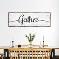 Gather Wall Art Sign by Tailored Canvases