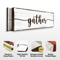Gather Wall Art Sign II by Tailored Canvases