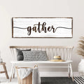 Gather Wall Art Sign II by Tailored Canvases