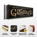 Gathered Around Table Sign by Tailored Canvases