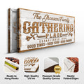 Gathering Place Personalized Sign II by Tailored Canvases
