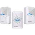 GazingSure Advanced Wireless Doorbell Kit with Two Plug-in Chimes & 1500ft Range by DailySale