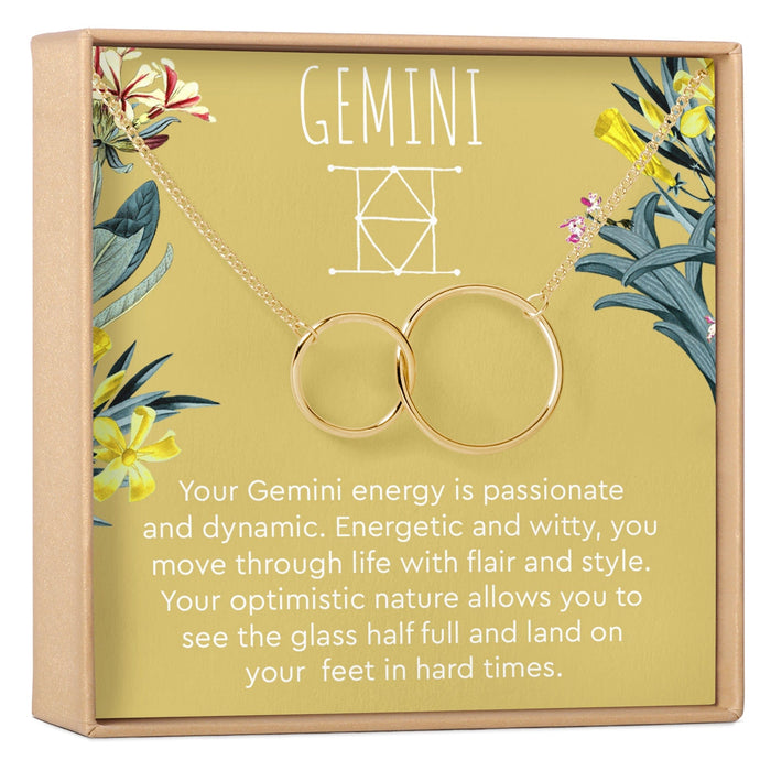 Gemini Zodiac Gift Necklace by Dear Ava