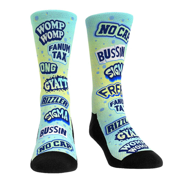 Gen Alpha Slang - All-Over by Rock 'Em Socks