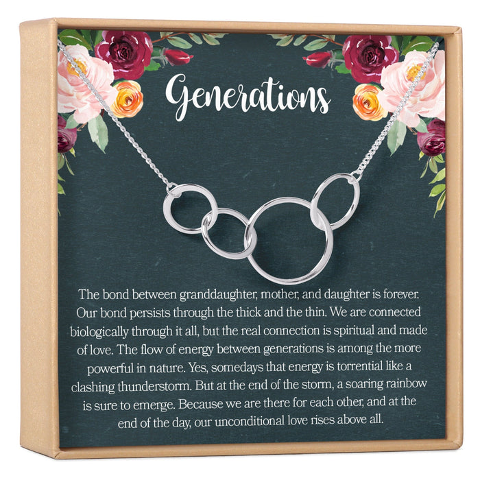 Generations Four Circles Necklace by Dear Ava