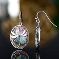 Genuine Blue Abalone Pearl Dragonfly Hook Drop Earrings by DailySale