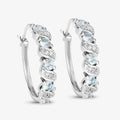 Genuine Blue Aquamarine Earrings by Fine Color Jewels