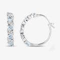 Genuine Blue Aquamarine Earrings by Fine Color Jewels