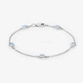 Genuine Blue Topaz By The Yard Bracelet by Fine Color Jewels