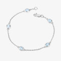 Genuine Blue Topaz By The Yard Bracelet by Fine Color Jewels