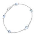 Genuine Blue Topaz By The Yard Bracelet by Fine Color Jewels