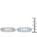 Genuine Blue Topaz Hoop Earrings by Fine Color Jewels