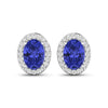 Genuine Diamond and Tanzanite Studs