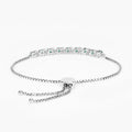 Genuine Emerald and White Topaz Bolo Bracelet by Fine Color Jewels