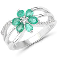 Genuine Emerald Jewelry Set by Fine Color Jewels