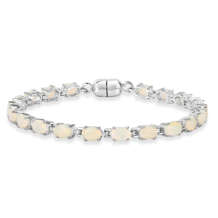 Genuine Ethiopian Opal Tennis Bracelet by Fine Color Jewels