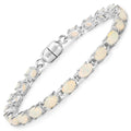 Genuine Ethiopian Opal Tennis Bracelet by Fine Color Jewels