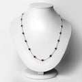 Genuine Garnet By the Yard Necklace by Fine Color Jewels